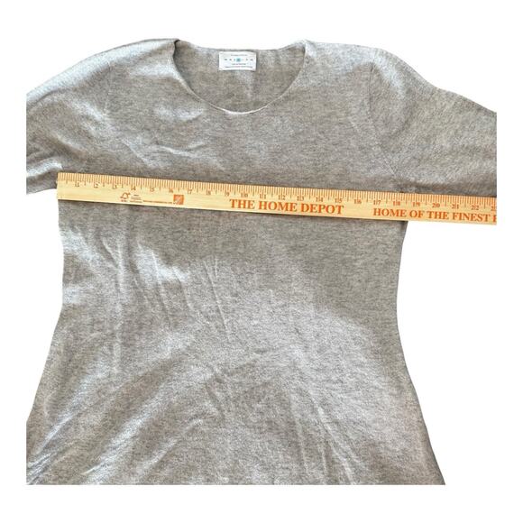 Oliver Charles Merino Wool Yak Light Grey All-Season Swing Dress M - Picture 8 of 11